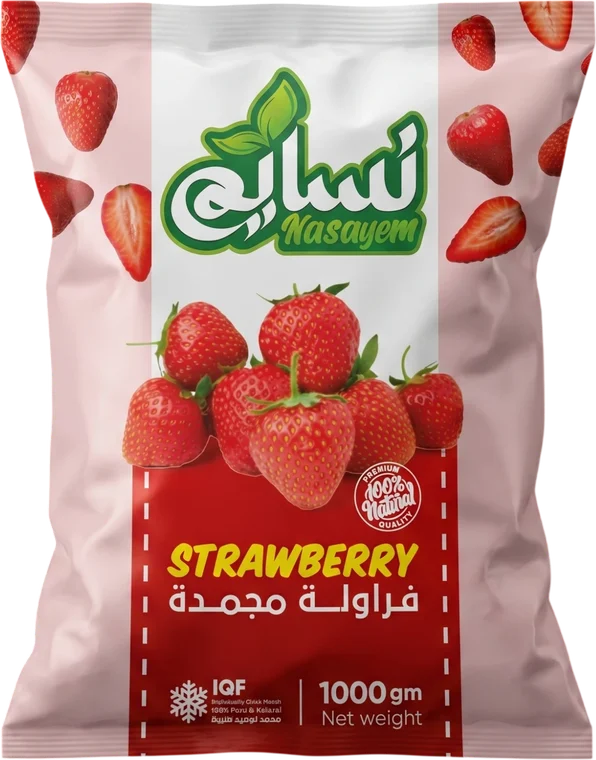 Nasayem pack – Pack Strawberry Nasayem Frozen Strawberry retail bag, 1 kg